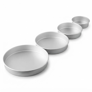 Round Cake Pan Carbon Steel <b>Baking</b> Cake Tin For Bakery <b>Oven</b> OEM Custom Logo Deep Dish Pizza Pan Bakeware Factory Supplier - Product Image 2