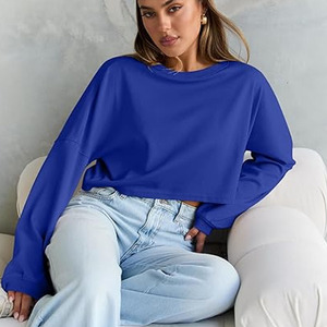 Sudadera con Capucha Oversize de Moda para Mujer, Estilo Casual Hip Hop, Hombros Caídos, Forro Polar, Alta Calidad, Otoño, Color Borgoña - Product Image 5