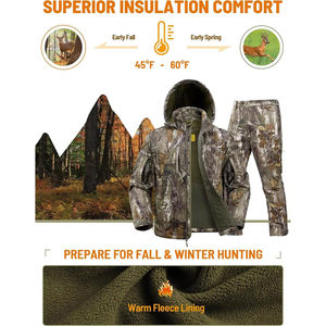 Traje de Caza de Alta Calidad para Hombre, Camisa de Manga Larga y Pantalones, Traje de Caza para Exteriores con Cobertura Total, Precio al por Mayor - Product Image 4