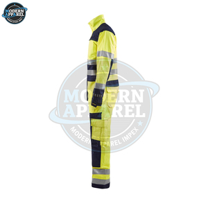 Combinaison de sécurité réfléchissante en polyester léger et respirant, sur mesure, de bonne qualité, avec logo personnalisé - Product Image 5
