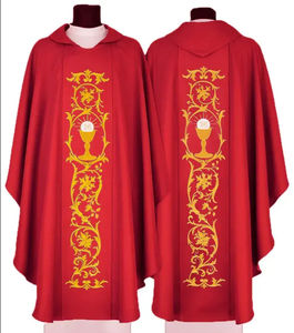 Robes de Chorale Unisexe Personnalisées OEM, Robes d'Église, Chasubles, Vêtements Liturgiques / Cape Verte Brodé - Product Image 2