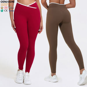 New High Quality Slim-Fit Summer 100% Cotton <b>Thick</b> Knitted Breathable Seamless Ankle-Length Streetwear Gym Yoga <b>Leggings</b> Women - Product Image 5