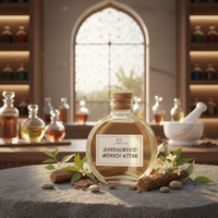 Attar indien naturel à base de plantes, henné, huile de santal, sans alcool, longue durée, pour sandales Mehndi