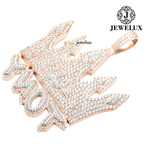 Meilleur Prix Forte Demande Bijoux Hip Hop de Luxe Plaqué Or Argent 925 Sertis de Pierres Pièce Détachée de Prestige Provenant d'un Fournisseur Indien - Product Image 5