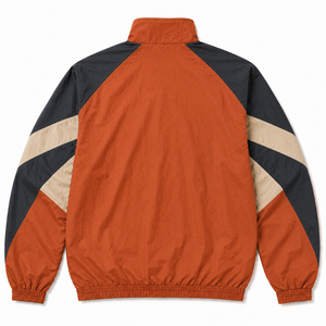 เสื้อแจ็คเก็ต Anorak แบบซิปครึ่งตัว สกรีนโลโก้ได้ ไม่มีขั้นต่ำสั่งซื้อ กันน้ำ กันลม เสื้อกันลมแบบสวมหัว มีกระเป๋าจิงโจ้  แบบ Colorblock สำหรับผู้ชาย - Product Image 4