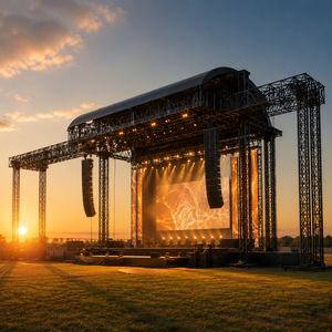Sistema de truss de elevación de alta resistencia para techos de escenarios y estadios, cilindro eléctrico para elevación de estructuras, truss de soporte para grandes eventos - Product Image 3