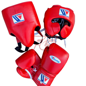 Ensemble de boxe de qualité supérieure en cuir de vachette, gants de boxe à lacets pour adultes, impression personnalisée, légers, durables, anti-humidité, antidérapants - Product Image 6