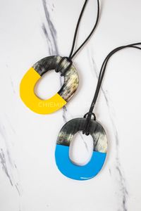 Collier authentique en corne de buffle sculpté à la main, forme naturelle, éco-responsable, collection de bijoux tribaux pour hommes et femmes - Product Image 3