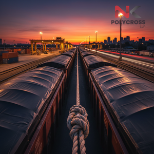 Lona Impermeable para Ferrocarriles de Grado Económico, Lona de Tela de Poliéster de Alta Resistencia para Almacenamiento de Carga al Aire Libre - Product Image 1