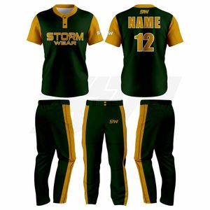 Tenue de baseball personnalisée pour équipes professionnelles, ensemble de maillots de baseball de qualité supérieure avec tissu respirant, uniforme de softball - Product Image 3
