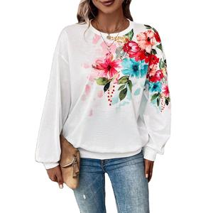 Sudadera Térmica Extra Grande para Mujer, 100% Algodón, Cuello Redondo Informal, Cálida para Invierno, con Logotipo Personalizado - Product Image 1