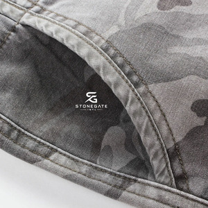 Pantalones Cortos de Mezclilla Lavados para Hombre, Corte Recto, Cintura Alta, 100% Algodón, Estilo Casual Urbano, con Bolsillos, Verano 2026 - Product Image 3