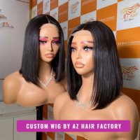 Perruque de cheveux humains lisses avec fermeture de cheveux du Vietnam perruque Bob lace closure 5x5 perruque de couleur naturelle grossiste