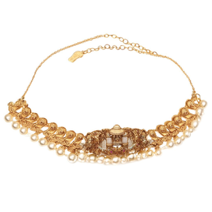 Fashion Body Chain with Nagas and Golden Pearls - Product Image 2