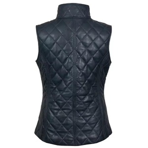 Chaleco de Cuero Personalizado de Alta Calidad, Elegante, Estilo Motero, Impermeable, para Mujer - Product Image 2