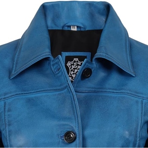 Abrigo Largo de Cuero Premium para Mujer, Gabardina Elegante, Fabricante de Ropa Personalizada al por Mayor - Product Image 4