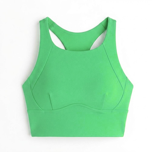 Soutien-gorge de sport pour femme, grande taille, léger, avec logo frontal, design par sublimation, maintien élevé, idéal pour le yoga, la gym et le fitness – Tendance actuelle - Product Image 1