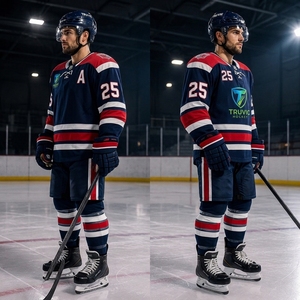Wholesale Custom <b>Green</b> <b>Black</b> Ice Hockey Uniform Set OEM Service Heat-Transfer 100% Polyester Waterproof Breathable Quick Dry - Product Image 5