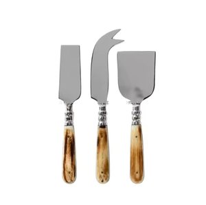 Leaf Design Gold Plated Handles Metal <b>Cheese</b> <b>Set</b> for Kitchenware Tabletop Breakfast Butter Knife <b>Cheese</b> Spreader On Sale - Product Image 6
