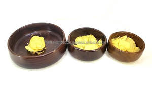 Mini-tasses en bois sculptées à la main pour la sauce, la salsa, la préparation du sel et des condiments, accessoires pour planche à charcuterie par Mehak Impex - Product Image 3