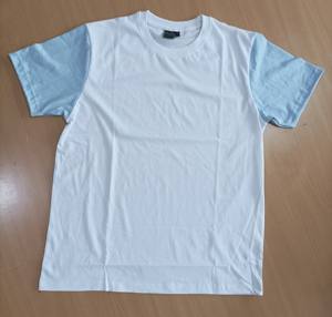 Camiseta de Manga Corta Lisa al por Mayor de 180 g con Contraste de Color, 100% Algodón, Impresión Personalizada, Sin Etiqueta, con Logotipo para Hombre - Product Image 1