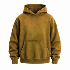 เสื้อฮู้ดดี้โอเวอร์ไซส์พรีเมียมรุ่นใหม่ล่าสุดสำหรับผู้ชาย ผ้าฝ้ายหนานุ่ม สไตล์สตรีทแวร์ รับผลิตแบบ OEM ODM - Product Image 1