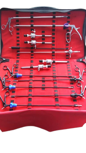 Juego completo de instrumentos laparoscópicos para cirugía, sistema de trocar, portaagujas, tijeras y pinzas, kit médico para uso hospitalario - Product Image 1