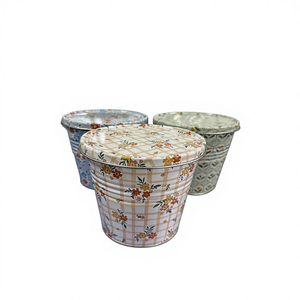 Macetas de Flores Personalizadas con Diseño Multicolor, Macetas de Jardín de Metal Galvanizado de Zinc - Product Image 6