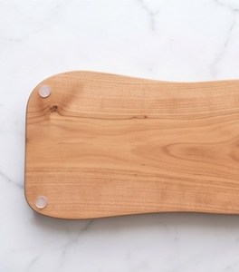 Nouvelle planche à fromage en bois naturel avec poignée en résine noire, plateau de service et de découpe, best-seller - Product Image 5