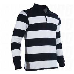 Maillot de rugby personnalisé grande taille à manches longues, respirant, 100 % polyester teint en fil, vêtements de sport athlétiques, uniformes de rugby personnalisés - Product Image 2