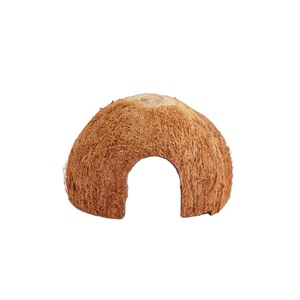 Escondite de media cáscara de coco hecho a mano de Sri Lanka natural y duradero 100% al mejor precio para refugio de pequeños reptiles y animales - Product Image 2