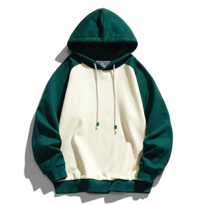 Sweat-shirt à capuche pour homme, manches raglan, surdimensionné, couleur unie, en coton tricoté, décontracté, hiver, silicone – Meilleur prix de gros personnalisé - Product Image 4