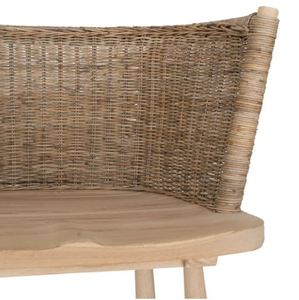 Tabouret de bar en teck massif, pour intérieur et extérieur, avec structure robuste pour les espaces commerciaux à fort trafic - Product Image 6