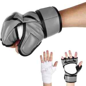 Guantes de Entrenamiento de MMA de Piel Sintética PU, Duraderos, Gruesos, de Alta Calidad, Personalizados OEM, de Medio Dedo, para Boxeo y Entrenamiento de Combate - Product Image 2
