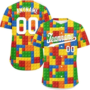 Maillot de baseball personnalisé par sublimation – T-shirt de sport confortable pour les équipes scolaires et de ligue - Product Image 1