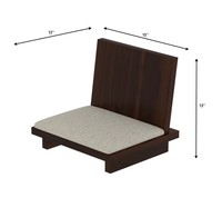 Ensemble de salle à manger contemporain en bois, 6 pièces, chaises rembourrées à dossier solide, table rectangulaire, meubles modernes pour la maison