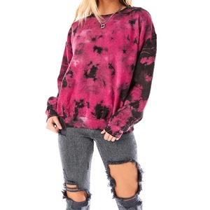 Conjunto de Sudadera y Pantalones Cortos Tie Dye Rosa y Negro, Estilo Mármol, Dos Piezas, Ropa Informal para Mujer, Sudadera Holgada, Conjunto Coordinado de Algodón, Personalizado OEM - Product Image 6
