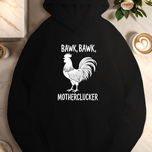Rooster Humor BAWK MOTHERCLUCKER sudaderas casuales de mujer - Product Image 3