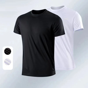 เสื้อยืดผู้ชายโอเวอร์ไซส์ทรงบ็อกซี่คอกลมแบบคลาสสิกทำจากผ้าฝ้าย100% - Product Image 1