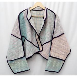 Chaqueta Kantha Vintage Premium ART&ART - Chaqueta Boho de Diseño, Hecha a Mano, Acolchada, con Parches, 100% Algodón Ecológico, Talla Regular - Product Image 4