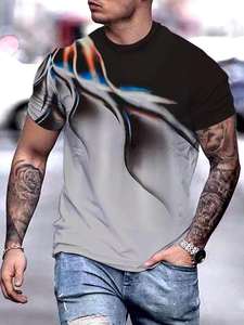 เสื้อยืดโอเวอร์ไซส์ทรงบ็อกซี่ผ้าคอตตอนหนานุ่มสำหรับผู้ชาย สกรีนโลโก้ได้ คอริบ โอเวอร์ไซส์ ทรงวินเทจ ลุคสบายๆ สไตล์สตรีทแวร์ - Product Image 3