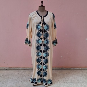 Estilo bohemio antiguo, bordado floral Suzani hecho a mano, estilo hippie, gitano, tribal, sexy, lavable, transpirable, para mujer, ideal para el verano. - Product Image 2