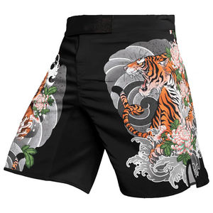Shorts MMA imprimés sur mesure, extensibles, séchage rapide, logo personnalisé, taille ajustée, confortables, respirants, légers, durables - Product Image 2