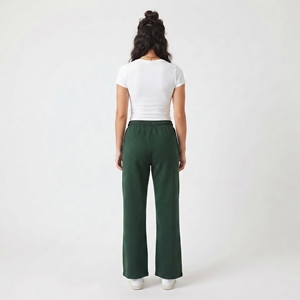 Pantalon de survêtement évasé pour homme 100% coton molletonné, coupe oversize, imprimé, style pyjama, vente en gros, fabricant de pantalons de survêtement évasés imprimés - Product Image 4