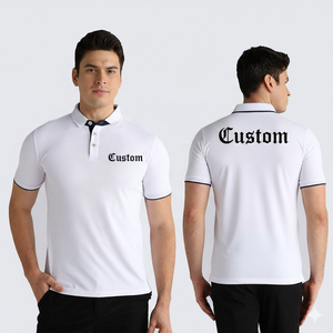 เสื้อโปโลชาย ออกแบบเองได้ แบรนด์ของคุณเอง ลำลอง ผ้าถัก พิมพ์ลาย มีกระเป๋าเสื้อ แขนสั้น ผ้าโพลีเอสเตอร์ แห้งเร็ว สำหรับตีกอล์ฟ - Product Image 5