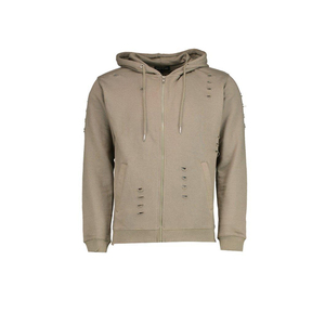 Sportswear's Gym Fitness Training Distressed Tracksuits for <b>Men</b> 100% Cotton Two Piece <b>Men's</b> Tracksuit Jogging Suit - Product Image 4