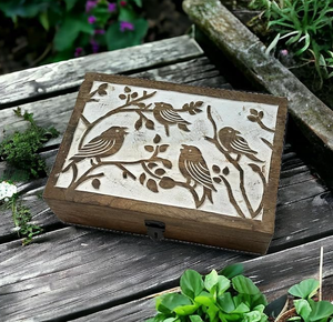 Laser Cut Design Metal Naples Decorative <b>Box</b> Premium Look Tabletop Decoration India Handmade Durable Multifunction <b>Large</b> - Product Image 5