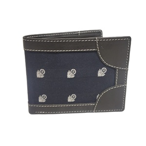 Custom Cloth Print Pattern Logo Lining Printed Leather Designer <b>RFID</b> <b>Wallets</b> Coin Purses OEM Card Holder Laser Marketing Sales - Product Image 1