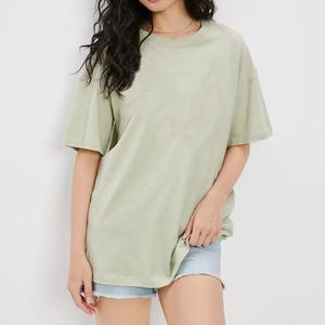 Camisetas de Mujer al por Mayor, OEM ODM, 180gsm, Estilo Vintage, Corte Ajustado, Hombros Caídos, con Agujeros, Ropa Casual de Verano, Alta Calidad - Product Image 3