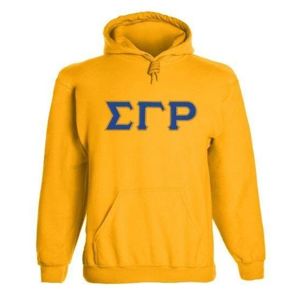 Custom Twill Applique Hooded Sweatshirt <b>Women</b> <b>Long</b> Sleeve Pullover <b>Hoodie</b> with Embroidered Greek Letters Casual College Winter - Product Image 1
